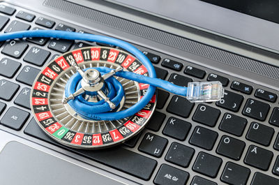 Close-up of computer keyboard