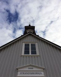 Low angle view of building against sky