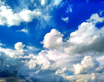Low angle view of clouds in sky