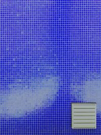 Full frame shot of blue wall