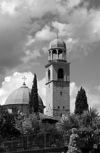 Low angle view of church against sky