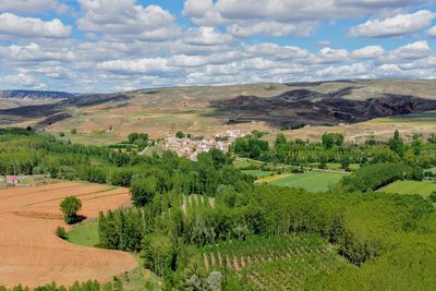 Scenic view of landscape against sky