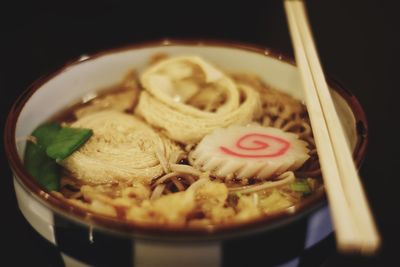 Close-up of served food