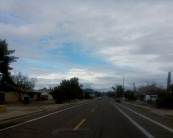 Road passing through empty road