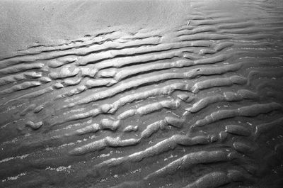 Full frame shot of wet sand