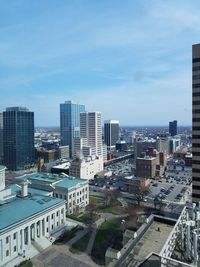 High angle view of a city