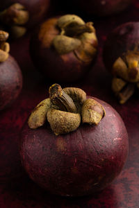 Close-up of fruits on table