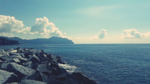 Scenic view of sea against sky