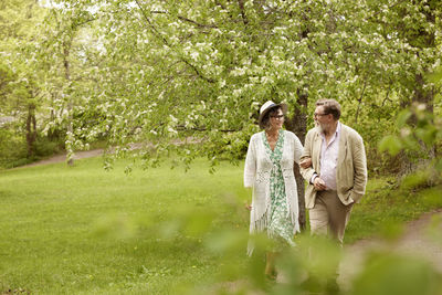 Couple walking together