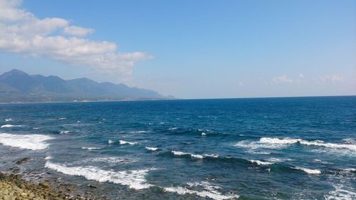 Scenic view of sea against sky