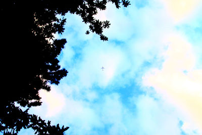 Low angle view of cloudy sky