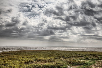 Scenic view of sea against sky