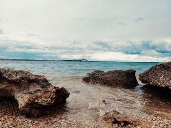 Scenic view of sea against sky