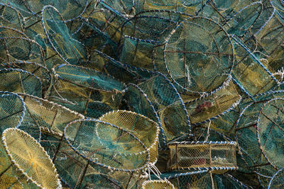Full frame shot of fishing net