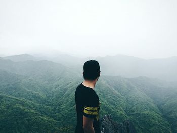 Full length of a man on mountain