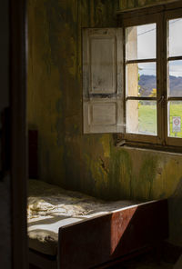 Interior of abandoned house