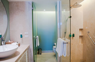 Panoramic view of bathroom