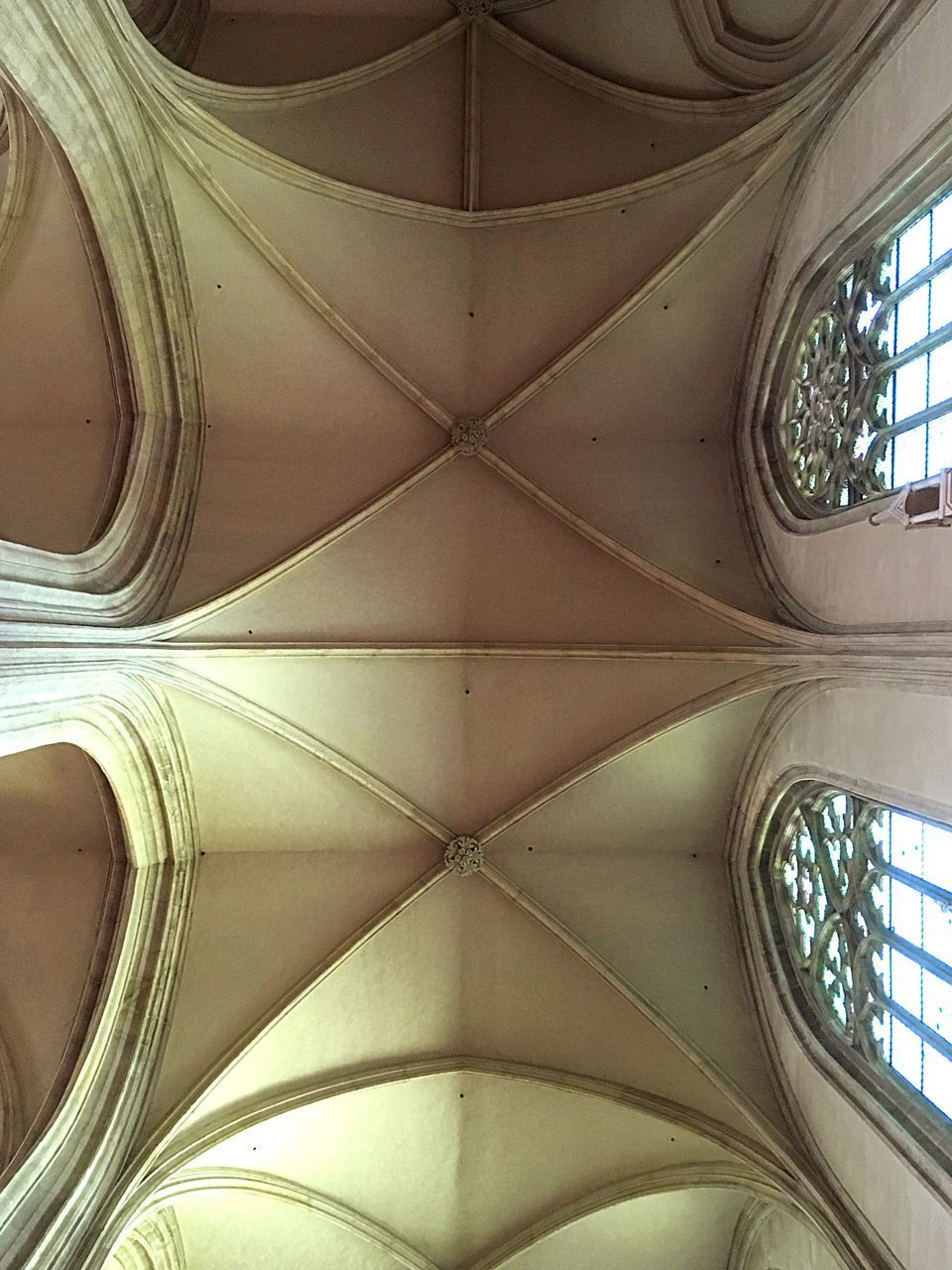 FULL FRAME SHOT OF PATTERNED CEILING AT TEMPLE