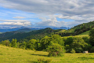 Scenic view of landscape against sky