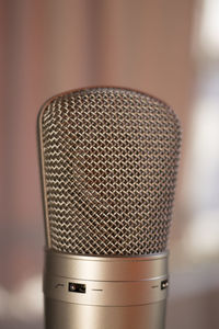 Close-up of microphone