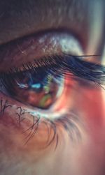 Extreme close-up of woman eye