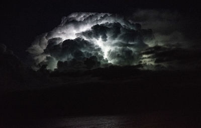 Low angle view of storm clouds in sky