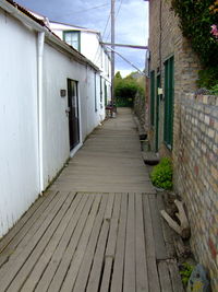 Narrow alley amidst buildings