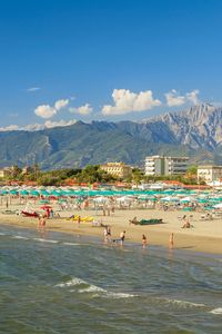 Marina di pietrasanta coast view