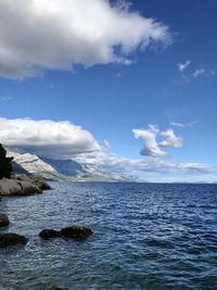 Scenic view of sea against sky