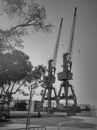 Construction site against sky