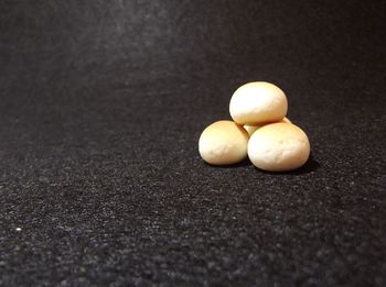 Close-up of eggs on table