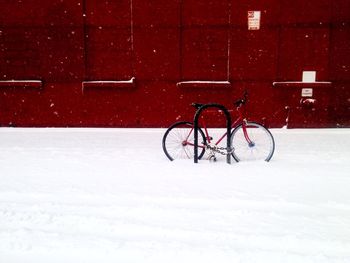 Bicycles in winter