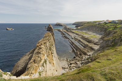 Panoramic view of sea against sky