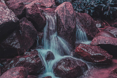 View of waterfall