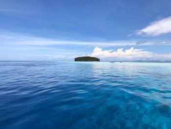 A beach in the middle of the sea