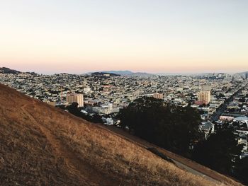 Cityscape at sunset