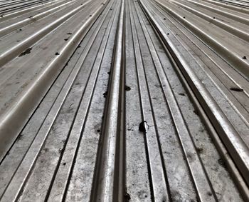 Full frame shot of railroad tracks