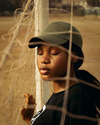 Portrait of girl looking away