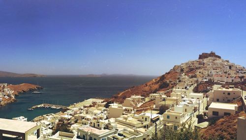 High angle view of cityscape