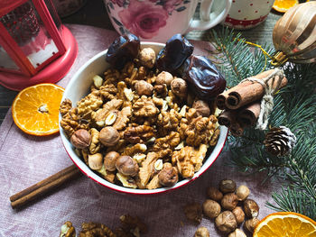 Nuts in a bowl