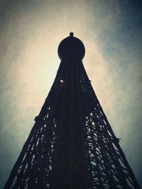 Low angle view of eiffel tower