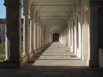 Corridor of historic building