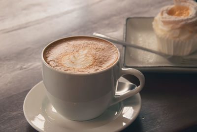 Close-up of coffee on table