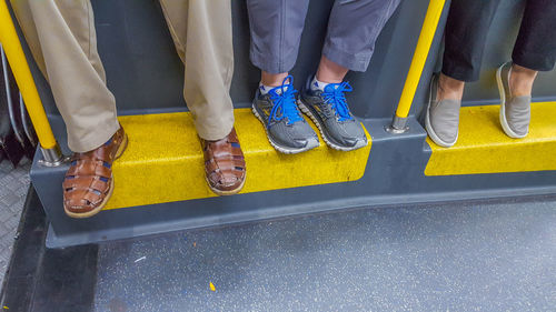 Low section of men standing outdoors