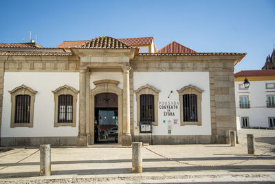 Exterior of historic building against sky