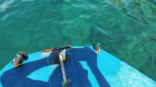 High angle view of people in swimming pool