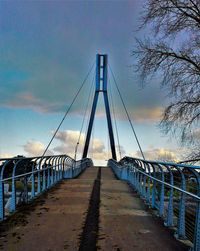 Bridge over river against sky