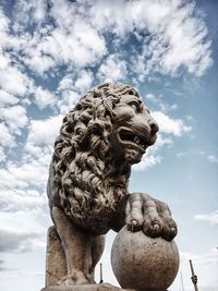 Low angle view of statue