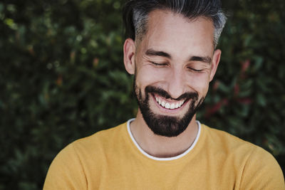 Portrait of smiling young man