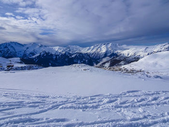Scenes from the skiing areas in and around alpes d'huez in france.
